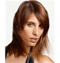 Ingenious Full Lace Medium Straight Brown Indian Remy Hair Wig