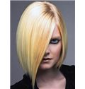 Medium Trendy Full Lace Straight Blonde Indian Remy Hair Wig