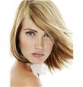 Glamorous Full Lace Straight Short Blonde Indian Remy Hair Wig