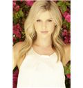 Special Cool Full Lace Medium Wavy Blonde Top Human Hair Wig
