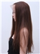 Trendy Full Lace Long Straight Brown Remy Hair Wig