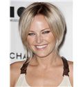 Glamorous Short Straight Full Lace Blonde Remy Hair Wig