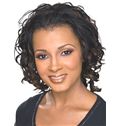Gracefull Short Wavy Sepia African American Lace Wigs for Women