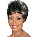 New Short Wavy Black African American Wigs for Women 8 Inch 