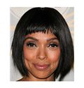 Shining Short Straight Black African American Wigs for Women