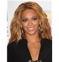 Newest Medium Wavy Blonde African American Lace Wigs for Women