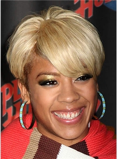 Ancient Short Wavy Blonde African American Lace Wigs for Women 6 Inch