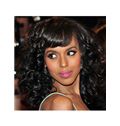 Unique Medium Wavy Black African American Wigs for Women
