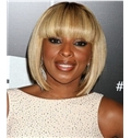 Up-to-date Short Straight Blonde African American Wigs for Women