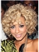 Popurlar Short Wavy Blonde African American Lace Wigs for Women