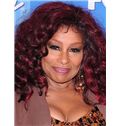 Stunning Medium Wavy Red African American Lace Wigs for Women