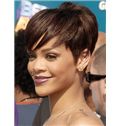 Outstanding Short Straight Brown African American Wigs for Women 6 Inch