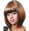 Discount Short Straight Blonde Full Bang African American Wigs for Women 12 Inch
