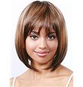 Wigs For Sale Short Straight Blonde Full Bang African American Wigs for Women 12 Inch