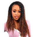 Elegant Long Curly Brown No Bang African American Lace Wigs for Women 20 Inch