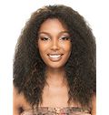 Trendy Medium Curly Brown No Bang African American Lace Wigs for Women 18 Inch