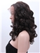 Faddish Medium Wavy Black Side Bang African American Lace Wigs for Women 18 Inch