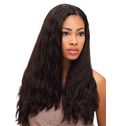Cheap Colored Long Wavy Black No Bang African American Lace Wigs for Women 22 Inch