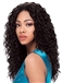 Quality Wigs Long Curly Black No Bang African American Lace Wigs for Women 20 Inch
