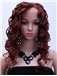 Natural Medium Wavy Brown No Bang African American Lace Wigs for Women 18 Inch