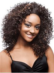Sparkling Medium Curly Wigs for Black Women 16 Inch