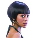 Sale Wigs Short Straight Black Full Bang African American Wigs for Women 10 Inch