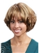 Super Smooth Short Wavy Brown Full Bang African American Wigs for Women 10 Inch