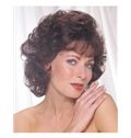 Noble Short Wavy Brown Side Bang African American Wigs for Women 12 Inch