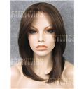 2015 Cool Medium Brown Female Wavy Lace Front Hair Wig 16 Inch