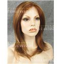 Lovely Medium Brown Female Wavy Lace Front Hair Wig 16 Inch