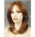 Lovely Medium Brown Female Wavy Lace Front Hair Wig 16 Inch