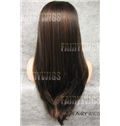 Multi-function Long Sepia Female Straight Lace Front Hair Wig