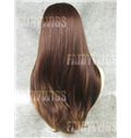 Glamorous Long Brown Female Straight Lace Front Hair Wig 20 Inch