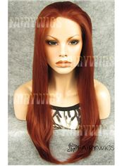 Pretty Long Brown Female Straight Lace Front Hair Wig 20 Inch