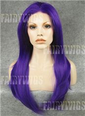 Best Long Colored Female Straight Lace Front Hair Wig 20 Inch