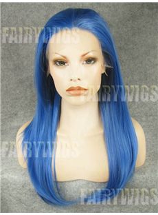 Glamorous Long Colored Female Straight Lace Front Hair Wig 22 Inch