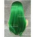 Cute Long Colored Female Straight Lace Front Hair Wig 20 Inch