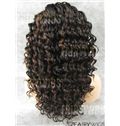 Soft Medium Black Female Wavy Lace Front Hair Wig 16 Inch