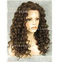 Online Medium Brown Female Wavy Lace Front Hair Wig 16 Inch