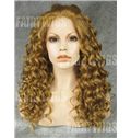 Prevailing Medium Blonde Female Wavy Lace Front Hair Wig 16 Inch