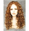 Custom Super Charming Medium Blonde Female Wavy Lace Front Hair Wig 16 Inch