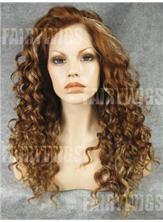 Sweet Medium Blonde Female Wavy Lace Front Hair Wig