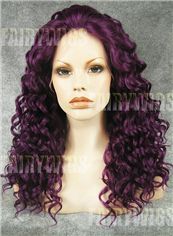 Sparkle Long Colored Female Wavy Lace Front Hair Wig 20 Inch