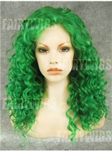 Wonderful Long Colored Female Wavy Lace Front Hair Wig 20 Inch
