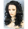 2015 Cool Long Sepia Female Wavy Lace Front Hair Wig 20 Inch