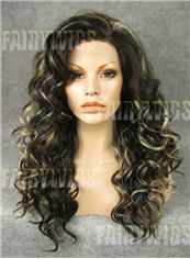 Wholesale Long Brown Female Wavy Lace Front Hair Wig