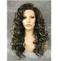 Wholesale Long Brown Female Wavy Lace Front Hair Wig