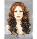 Exquisite Long Brown Female Wavy Lace Front Hair Wig 20 Inch