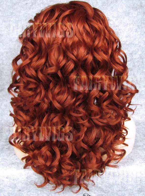 Gorgeous Long Red Female Wavy Lace Front Hair Wig 20 Inch