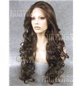 Sexy Long Brown Female Wavy Lace Front Hair Wig 24 Inch